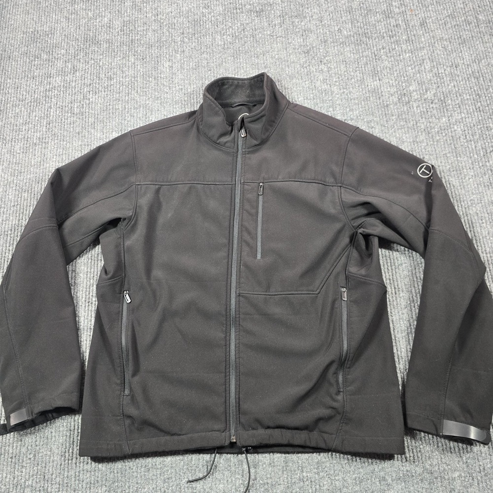 Tech By Tumi Jacket Mens Large Black Windbreaker Softshell Full Zip Lined